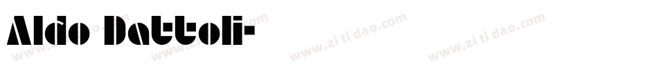 Aldo Dattoli字体转换
